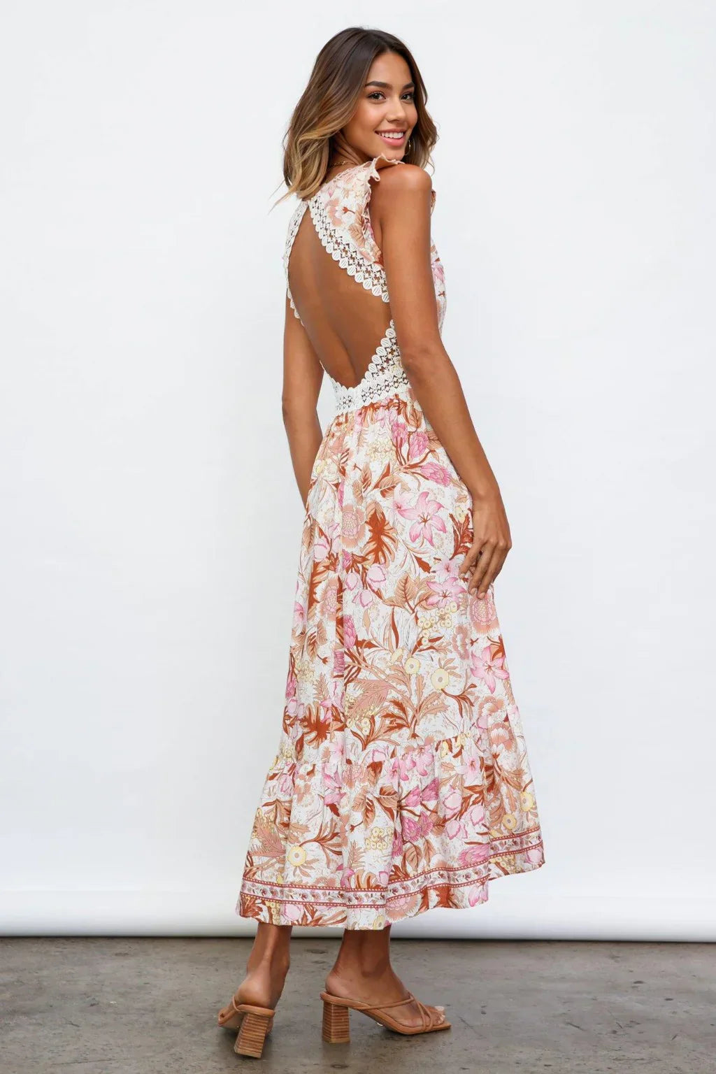 Harbour Side Fun Maxi Dress Pink