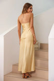 Traveling To Places Maxi Dress Yellow