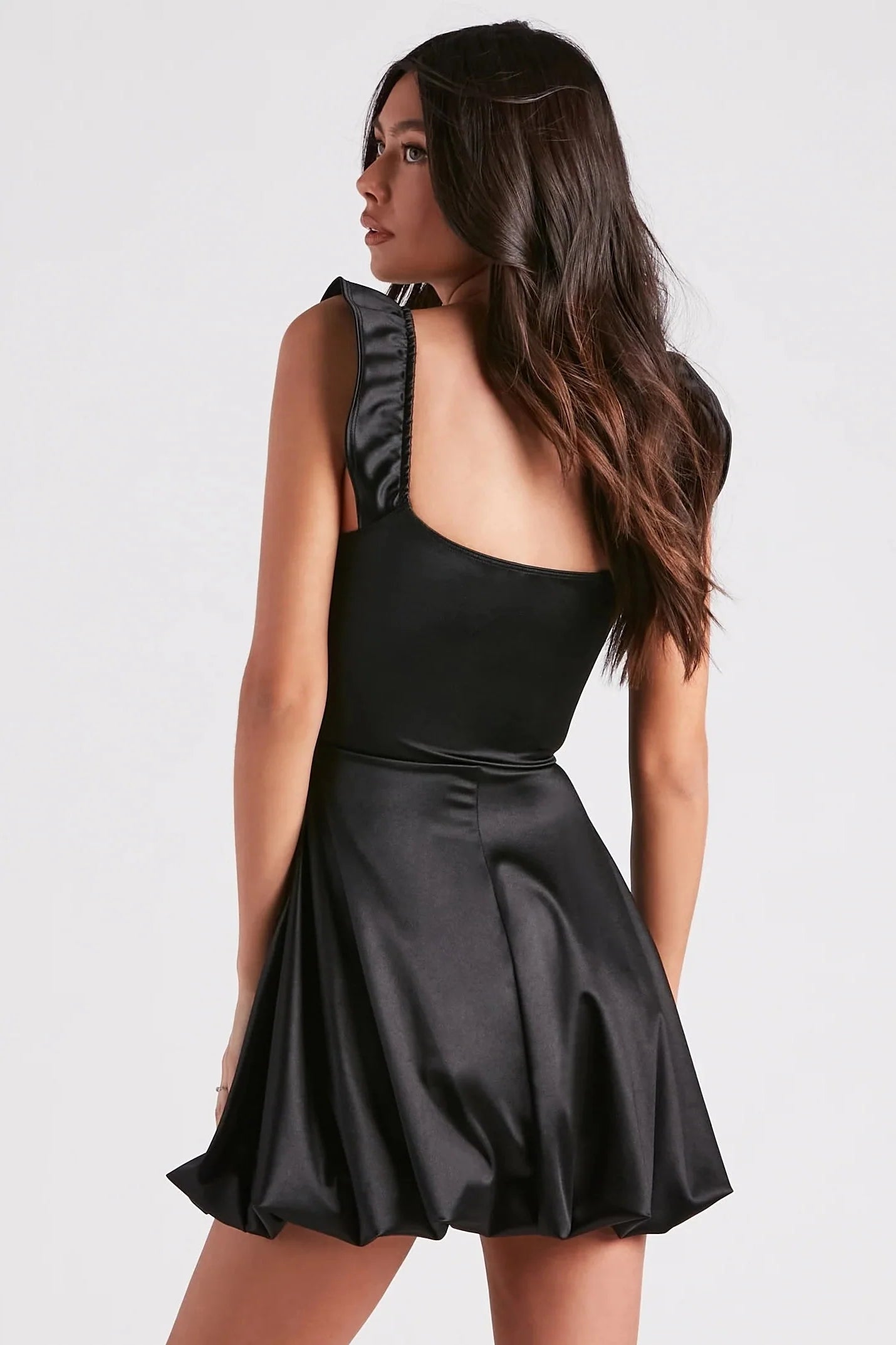 Classic Girl Satin Skater Bubble Dress