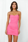 Dine And Dash Dress Hot Pink