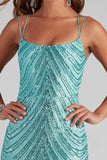 Amara Sequin A-Line Dress