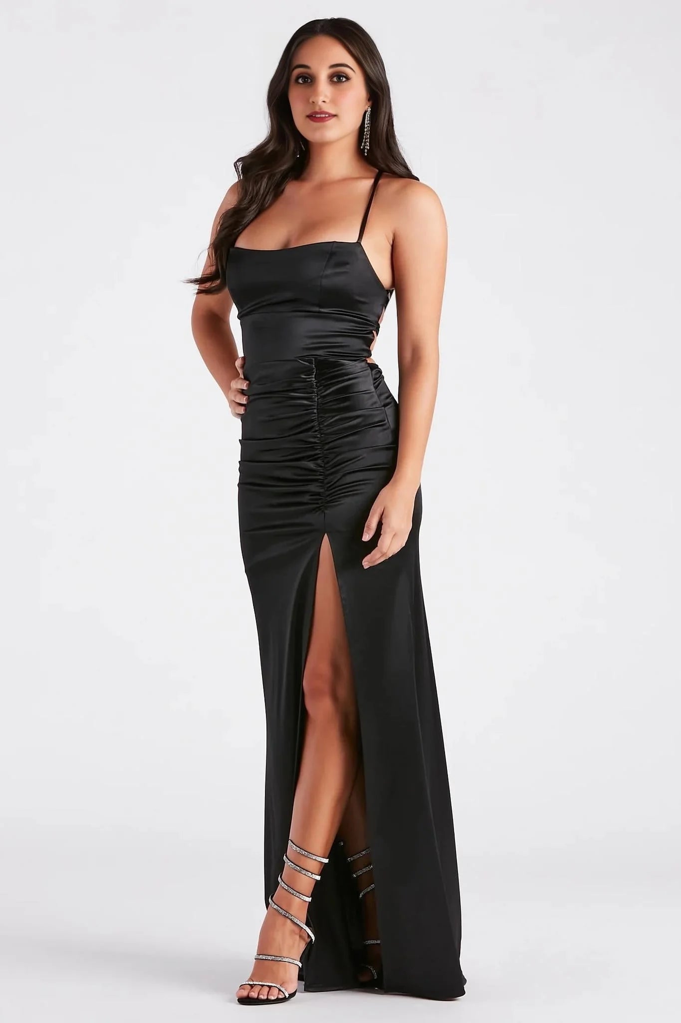 Lucille Formal Satin Mermaid Dress