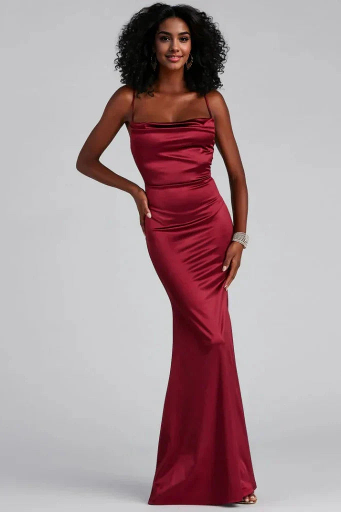 Formal Satin Mermaid Dress