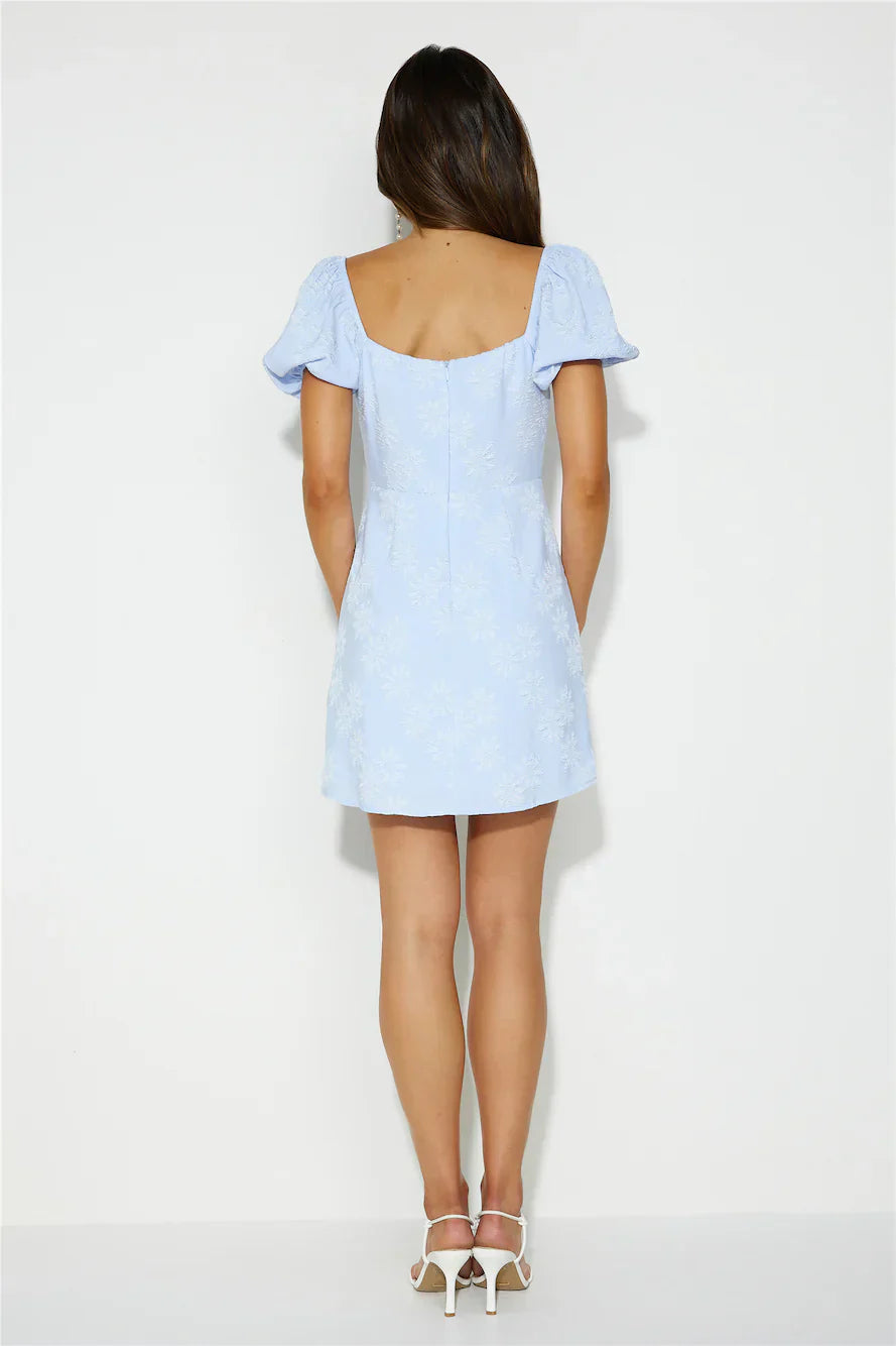 Striking Elegance Mini Dress Blue