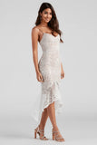 Timelessly Chic High Low Lace Dress