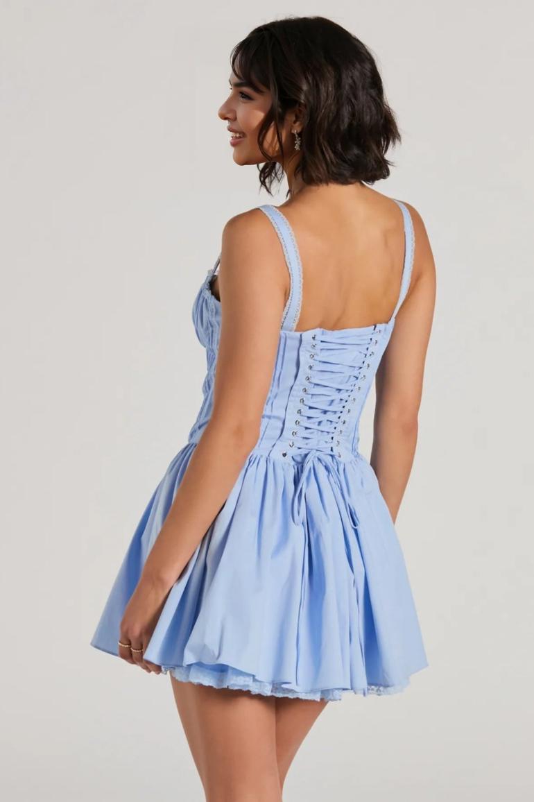 So Darling Woven Drop-Waist Skater Dress