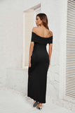 Off-Shoulder Sexy Bodycon Split Long Dress