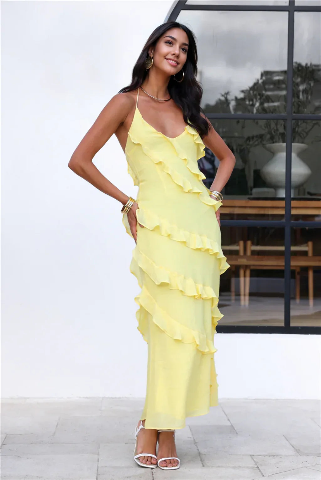 What A Beauty Maxi Dress Yellow