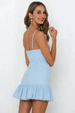 Had Your Fair Share Dress Light Blue