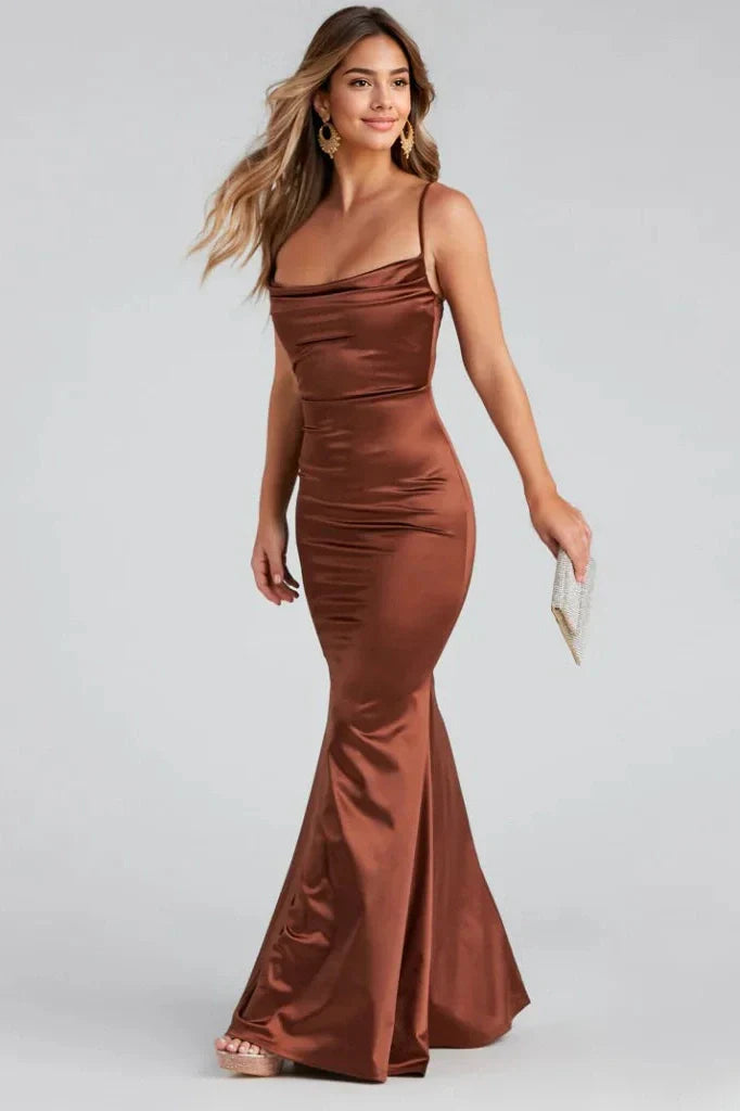 Formal Satin Mermaid Dress