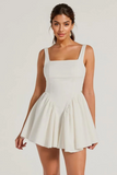 Stunning Sweetie Open Back Bow Skater Dress