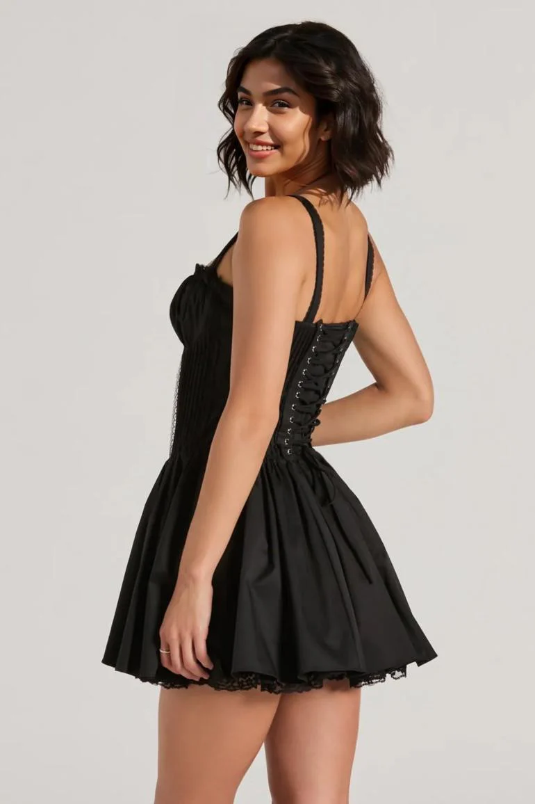 So Darling Woven Drop-Waist Skater Dress