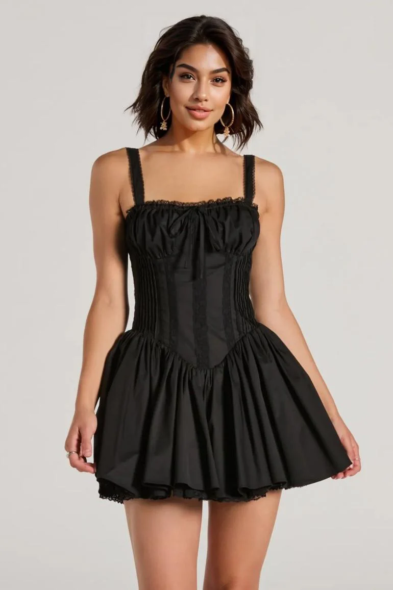 So Darling Woven Drop-Waist Skater Dress