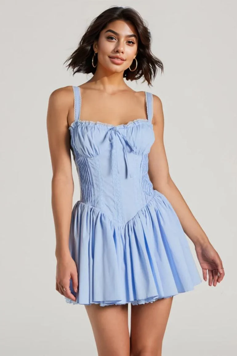 So Darling Woven Drop-Waist Skater Dress