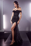 Cinderella Divine CD0203 Off Shoulder Formal Corset Dress