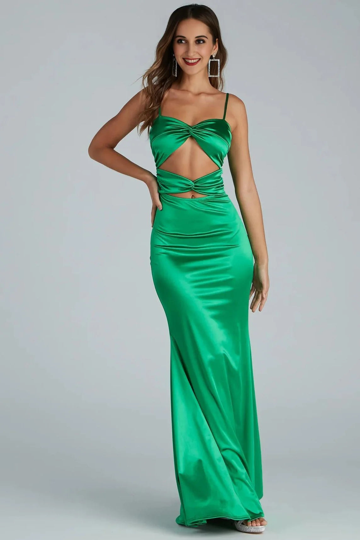 Melanie Sleeveless Cutout Mermaid Dress