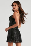 Glitzy Moves Sequin Mini Dress