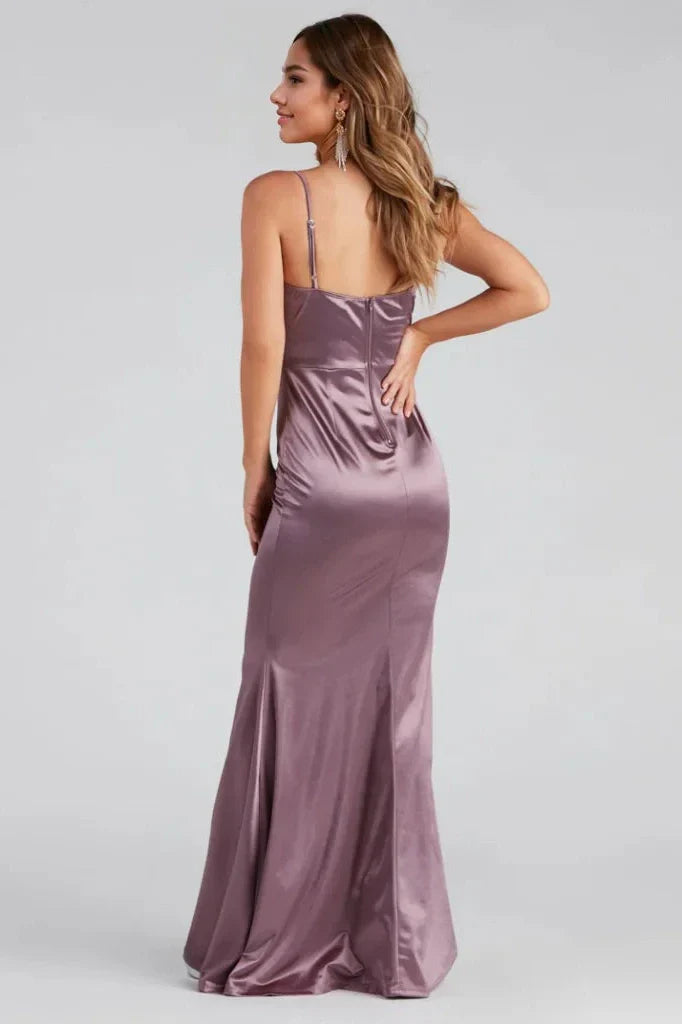 Formal Satin Mermaid Dress