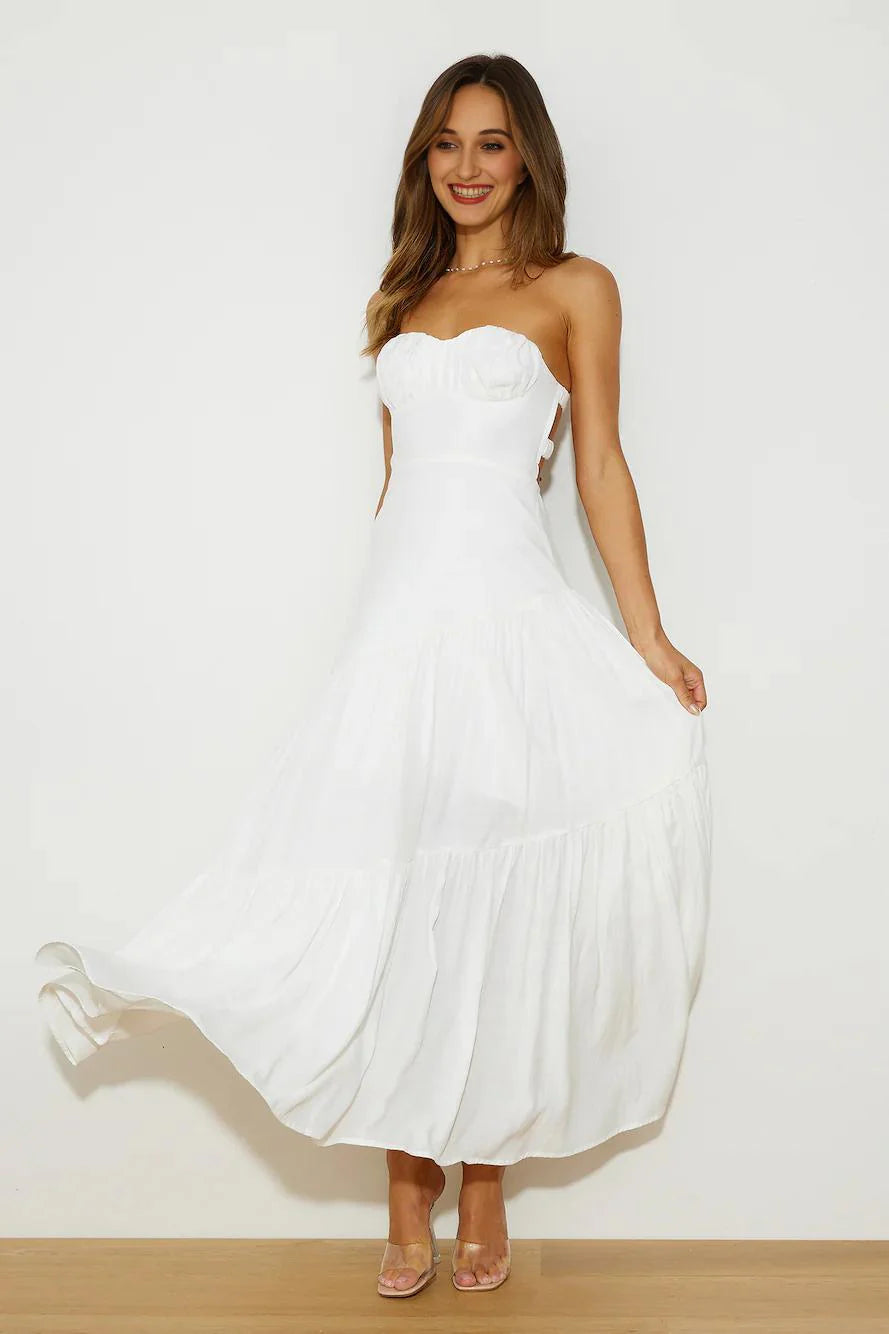 Summer Girl Maxi Dress White