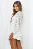 Knew You Were Trouble Dress White