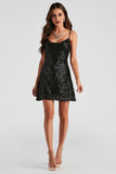 Glitzy Moves Sequin Mini Dress