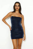 Glitter Thoughts Mini Dress Navy