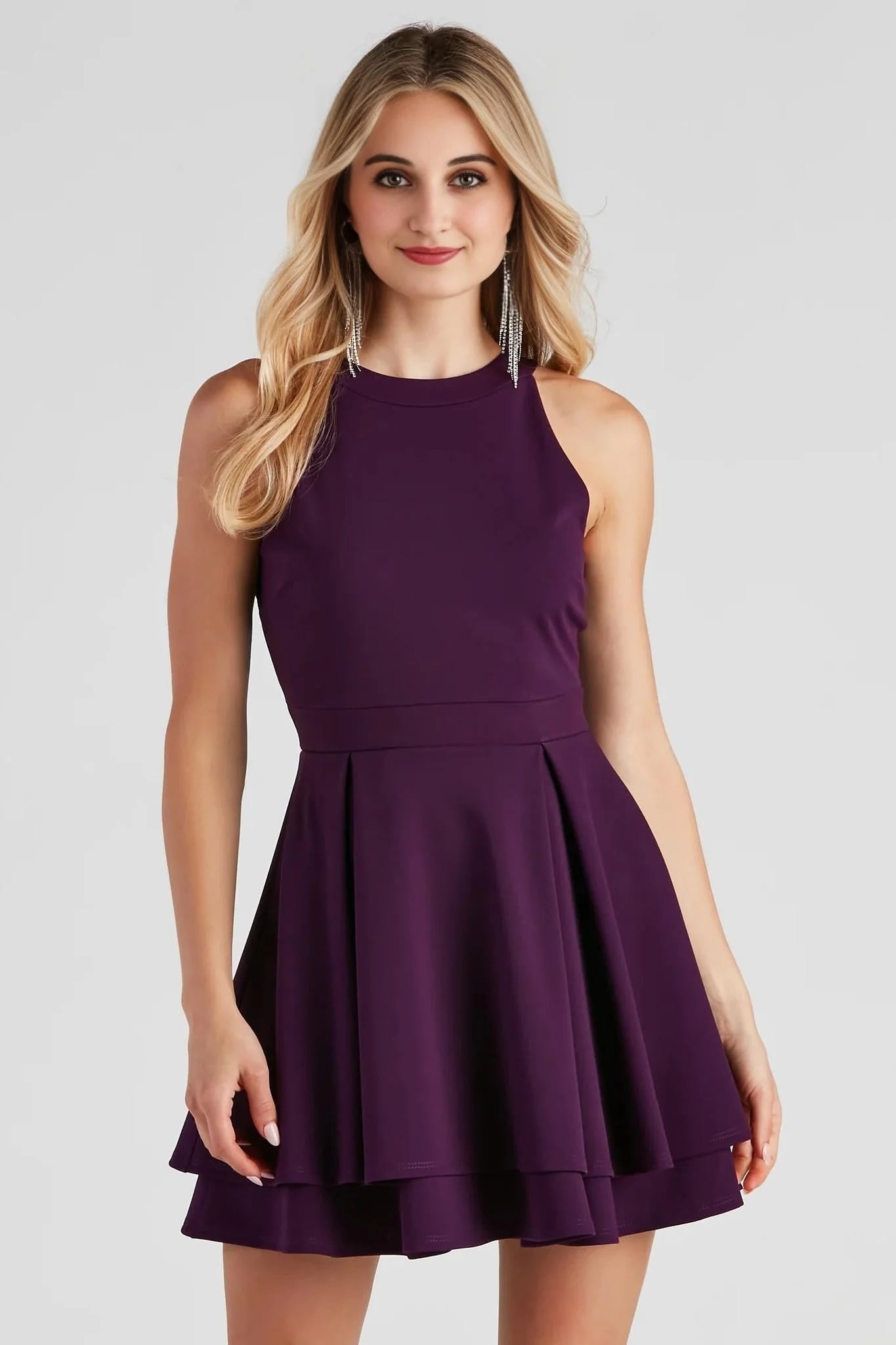 Classic Beauty Layered Skater Dress