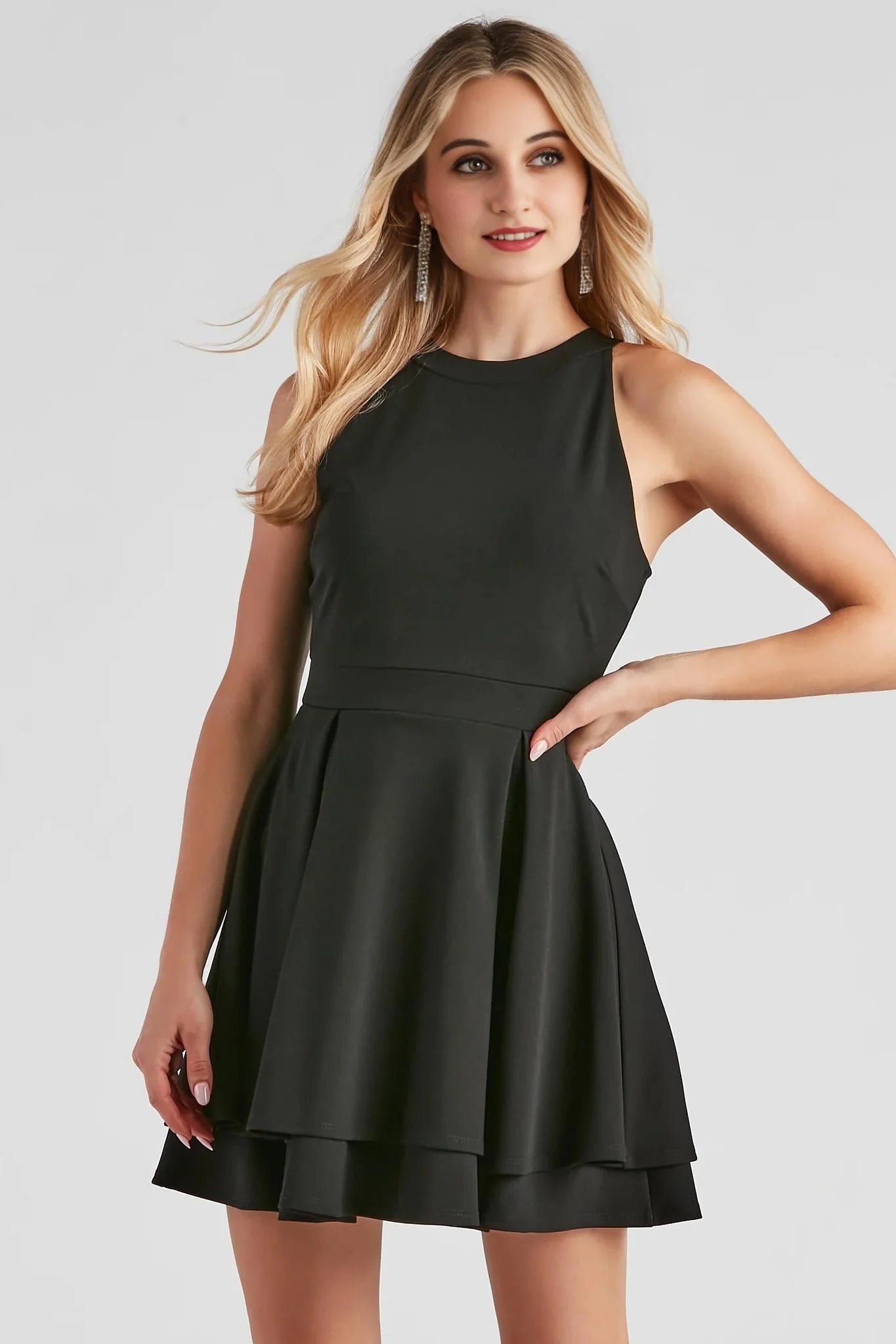 Classic Beauty Layered Skater Dress