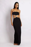 Billie Strapless Maxi Dress - Black