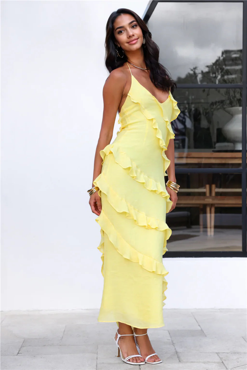 What A Beauty Maxi Dress Yellow