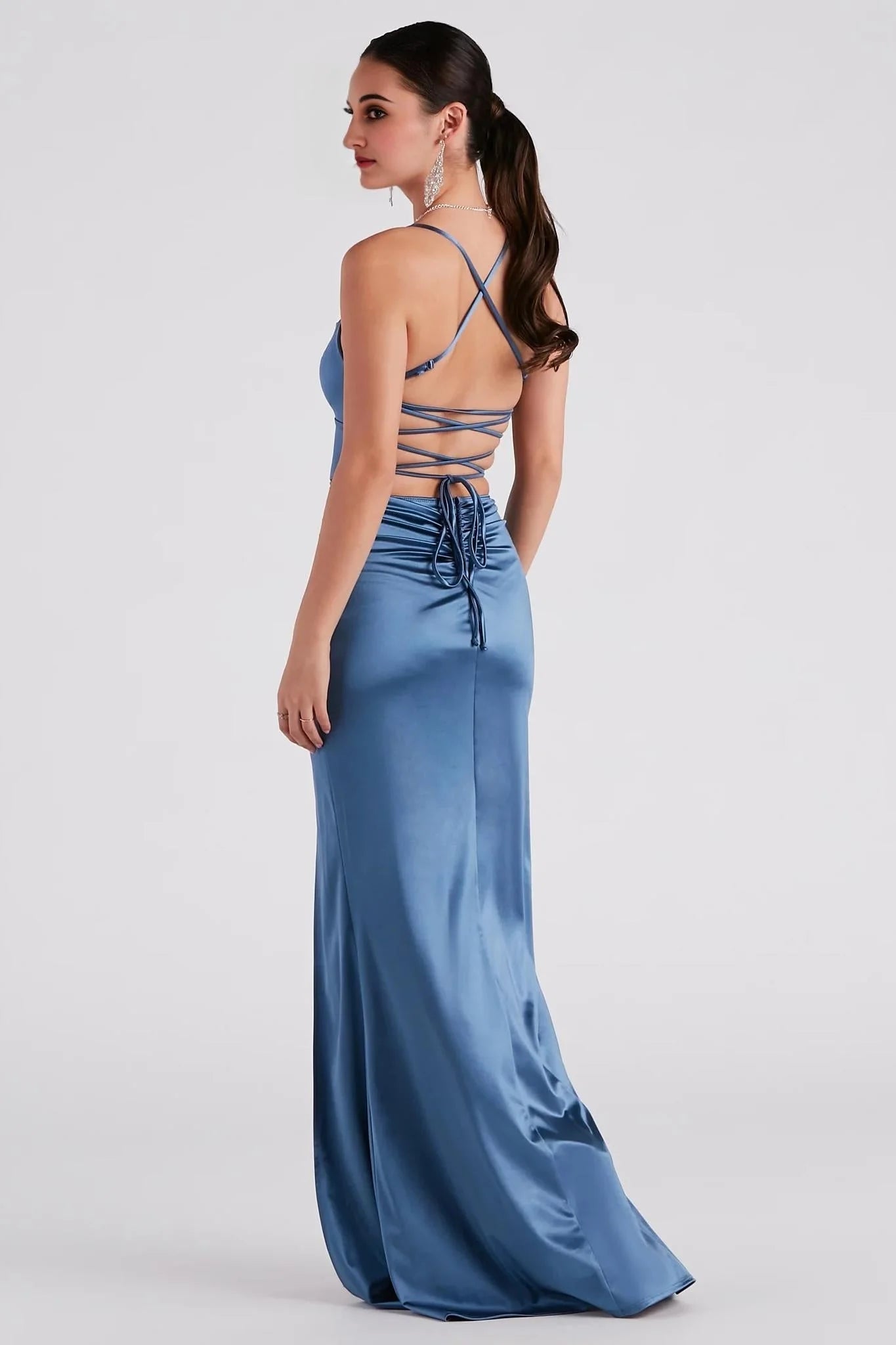 Lucille Formal Satin Mermaid Dress