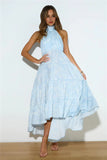 Take The Entrance Maxi Dress Blue