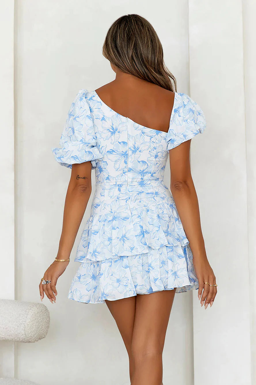 Ladylike Etiquette Mini Dress White