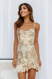 Iridescent Style Dress Gold