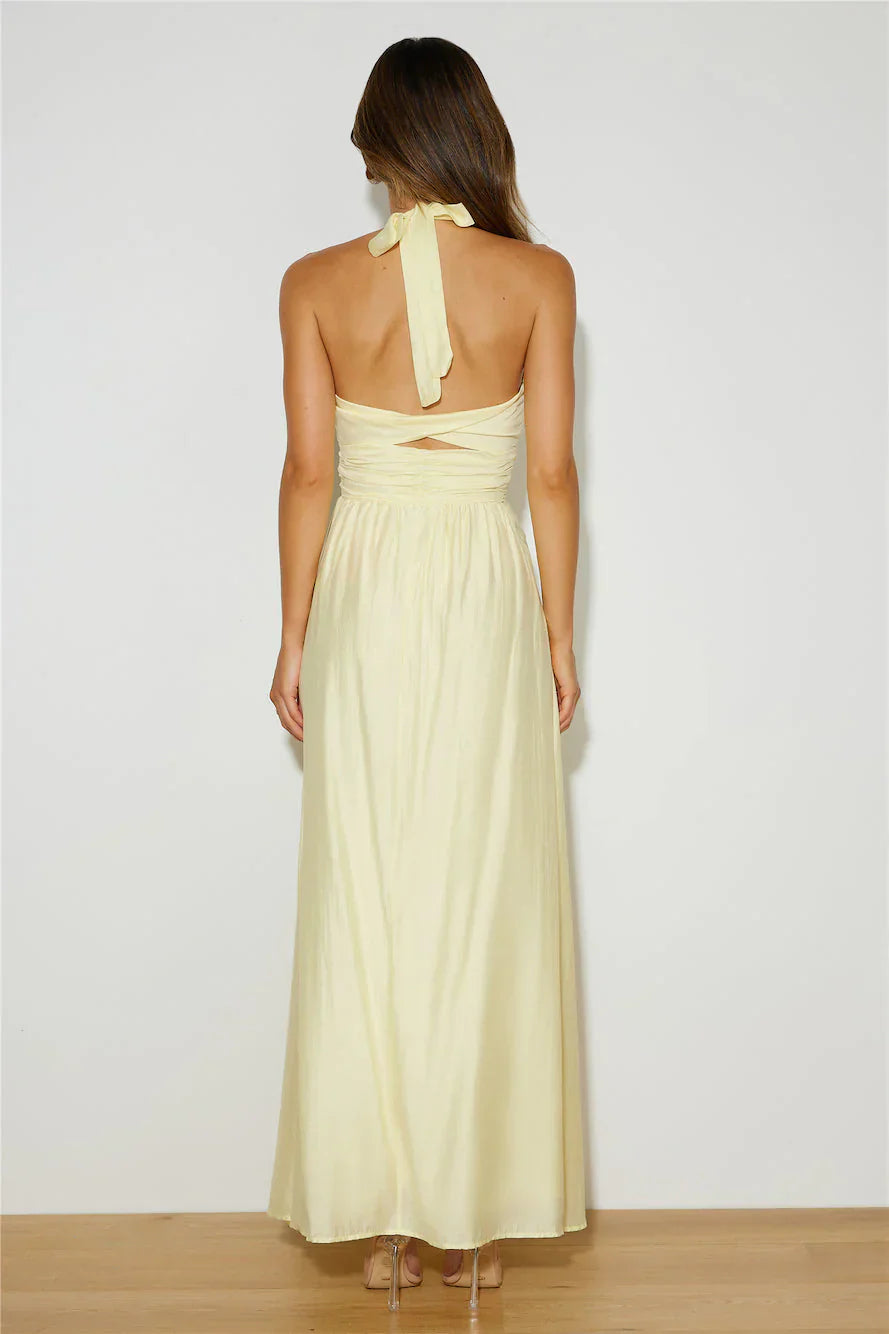 Coconut Island Maxi Dress Yellow