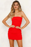 Caught In Suncity Dress Red