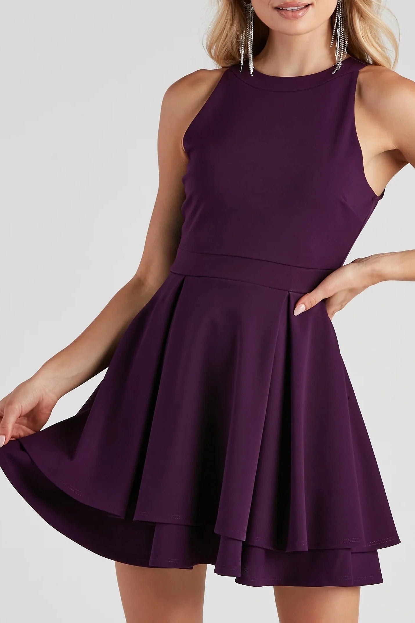 Classic Beauty Layered Skater Dress