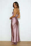 Loves Luxe Satin Maxi Dress Mauve