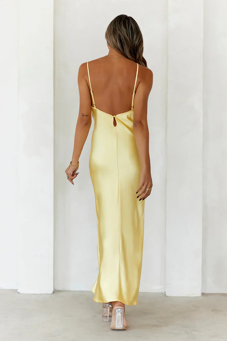 Your Style Points Maxi Dress Yellow