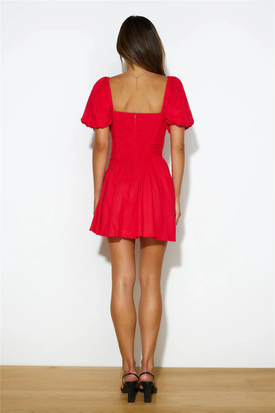 Pretty Pals Mini Dress Red