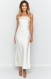 Maiah White Maxi Dress