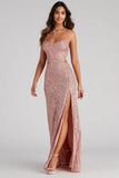 Kristina Formal Sequin Cutout Dress