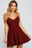 Twirl And Glow Glitter Skater Dress