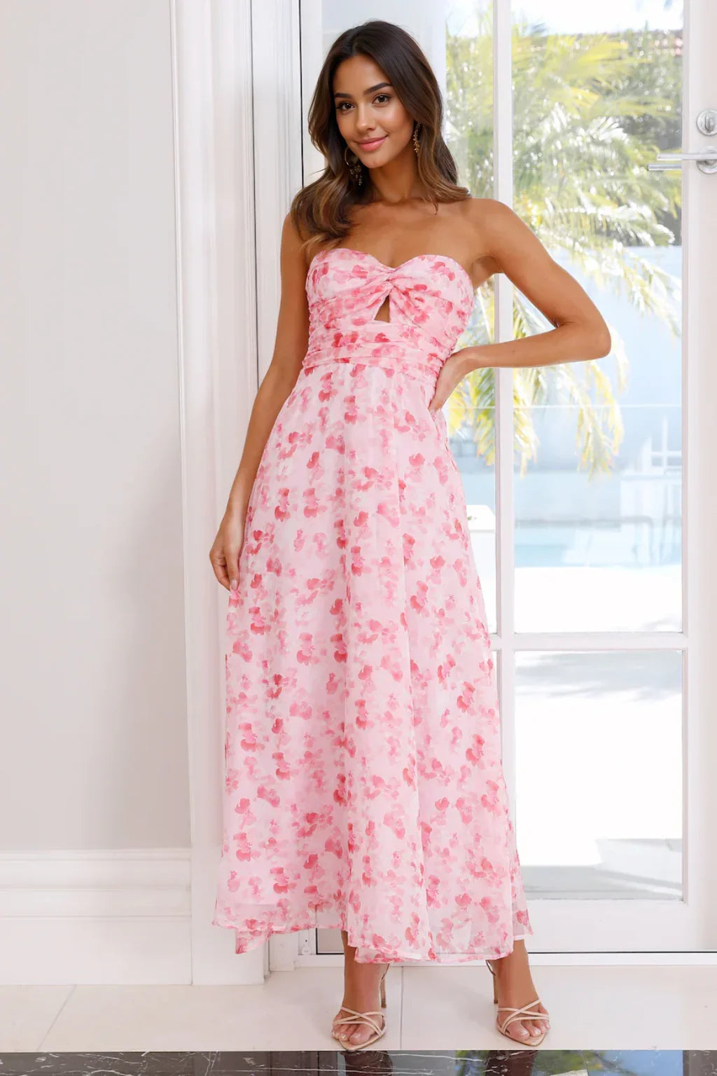 Love Fantasy Midi Dress Pink