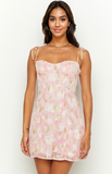 Penny Lane Pink Floral Mini Dress