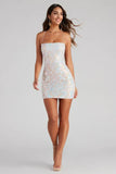 Gorgeous Shine Sequin Mini Dress