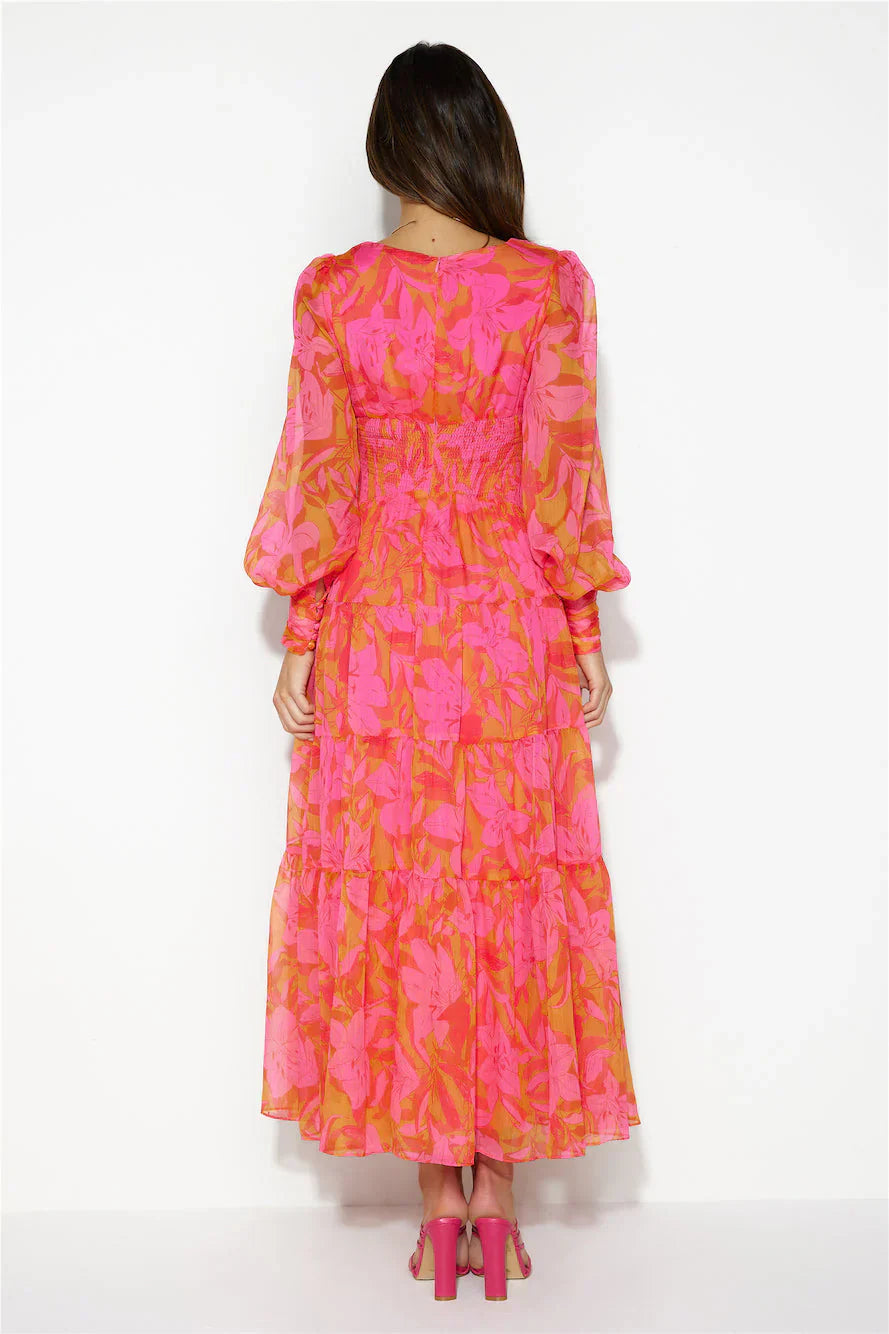 Gotta Thrive Maxi Dress Pink