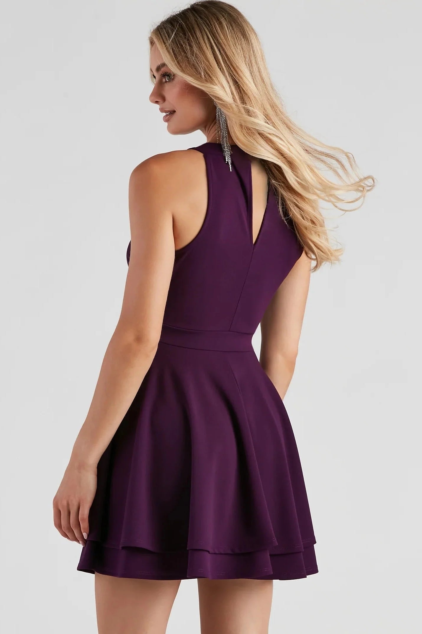 Classic Beauty Layered Skater Dress