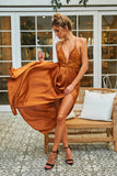 Pure Desire Maxi Dress Camel