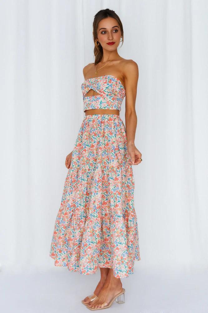 So Particular Maxi Skirt Floral